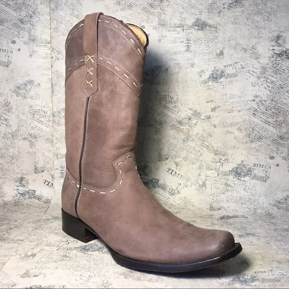 Denver Boots Genuine Cow Leather Ankle Boots Brown Casual Comfort Booties